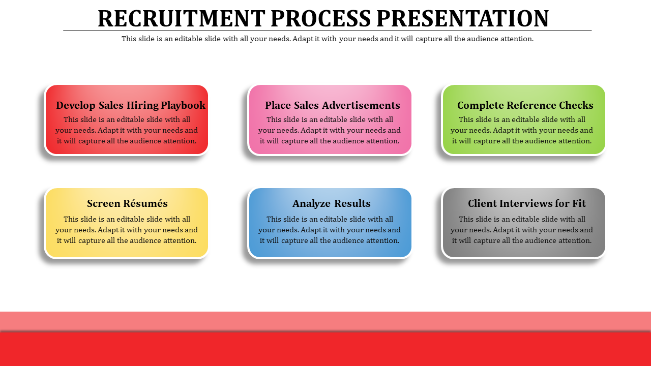 Simple Recruitment Process PPT Presentation